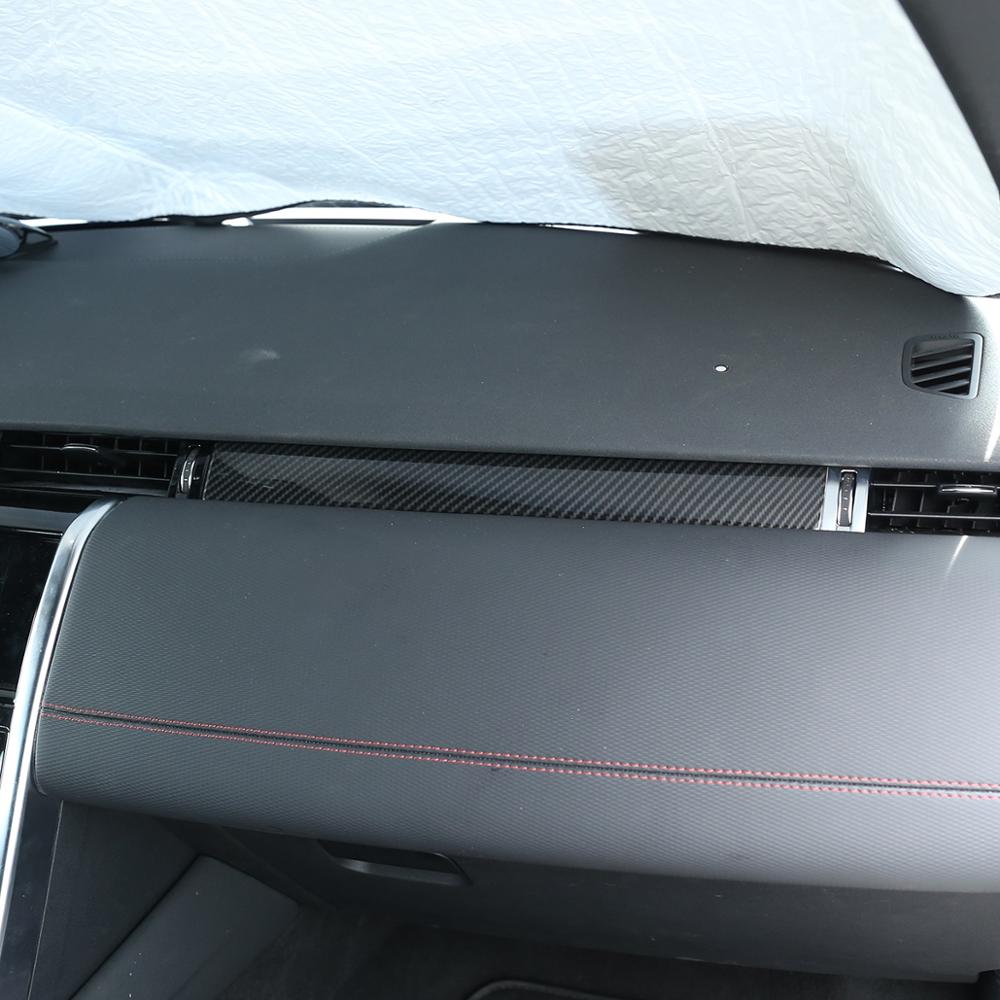 For Land Rover Discovery Sport 2020 ABS Carbon Fiber Car Interior Dashboard Decoration Panel Cover Trim Accessories