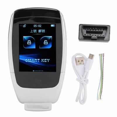 Remote Control Car Key 2.0 Inch LCD Touch Screen Keyless Entry Remote Control Car Key Silver