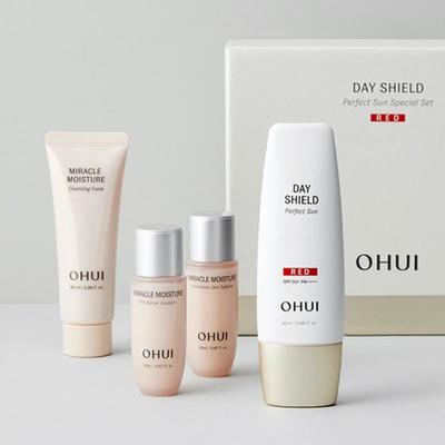 Day Shield Perfect Sun Red Planning (Sunscreen 50ml, Softener 20ml, Emulsion 20ml, Cleansing Foam 40ml)