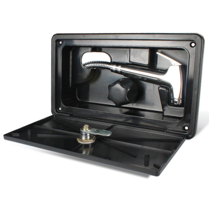 Practical RV Shower Box Kit 1Set Faucet Motorhome Accessories Caravan External Shower Box