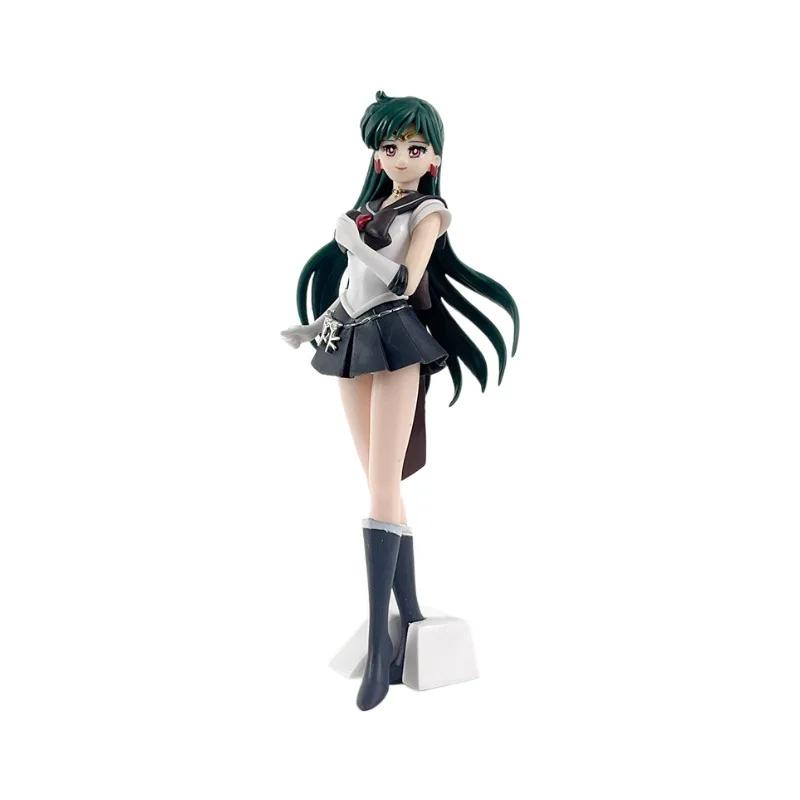 23cm Anime Sailor Moon Meiou Setsuna Figure GLITTER&GLAMOURS Kaiou Michiru Tenoh Haruka Tomoe aru PVC Model Toys Kids Gifts