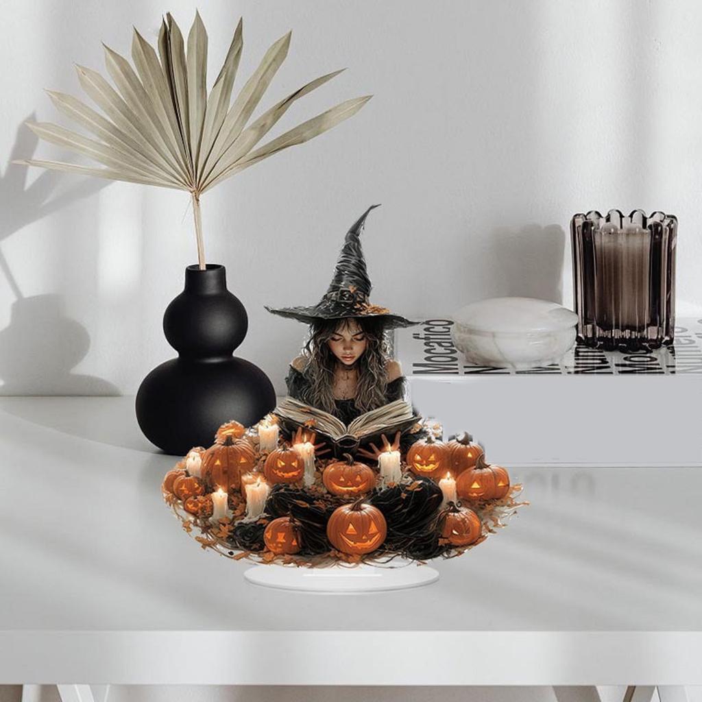 2D Halloween Witch Acrylic Ornament