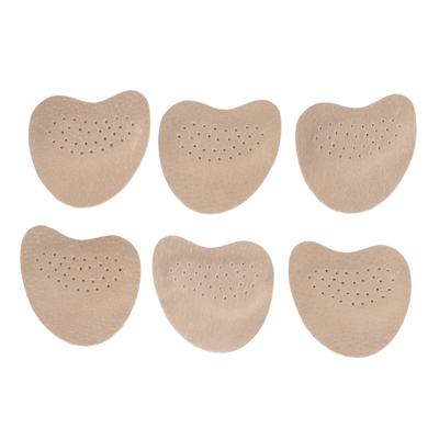 6pcs Shoe Filler Cushion Sweat Absorption Self Adhesive High Heel Cushion Insert for Summer Apricot