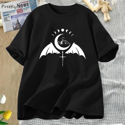 Velaris Moon T-shirts Women Bat Boy Wings ACOTAR Tshirt Night Court Bookish Merch Tee Shirt Sarah J Maas Tops Streetwear Unisex