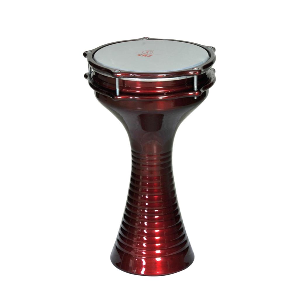 362b-br Aluminum Darbuka With Bell Claret Red 20cm