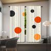 Digital Printed Curtains with Line Art Sun Design, Stylish Window Drapes for Living Room Bedroom Home Decoration and Kitche