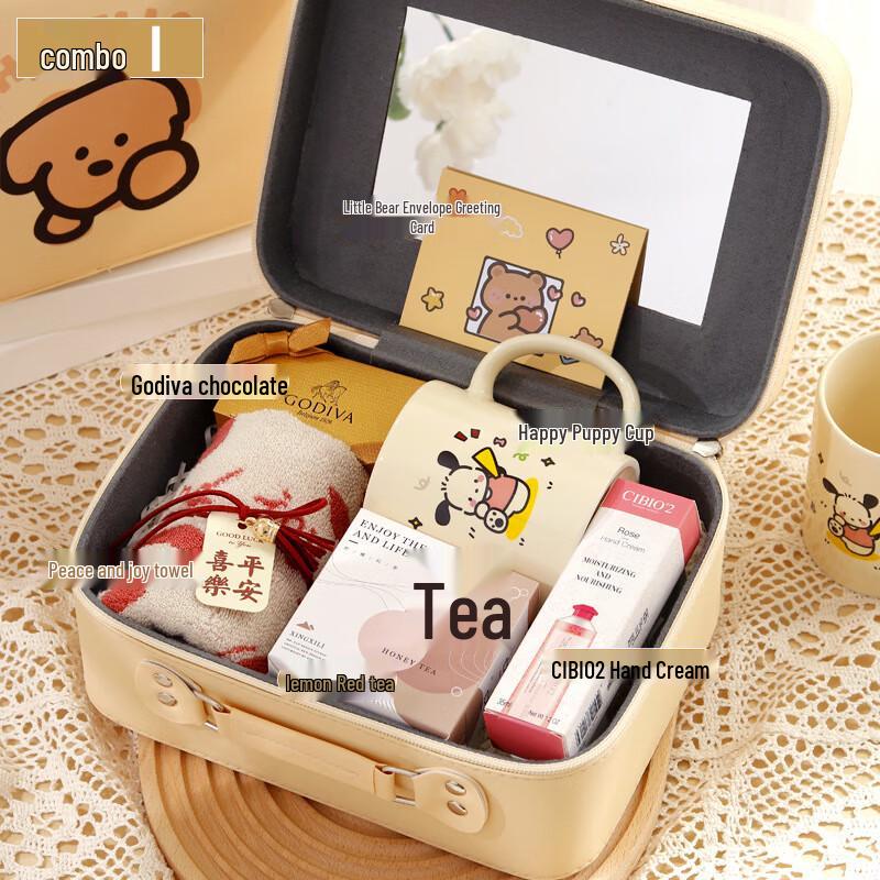 Women s Day Celebration Gift Set Towel, Chocolate, Ceramic Cup, Tea, Hand Cream