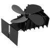 Fireplace Fan 4 Blades Heat Powered Stove Fan Heat Distribution for Wood/Log Burner