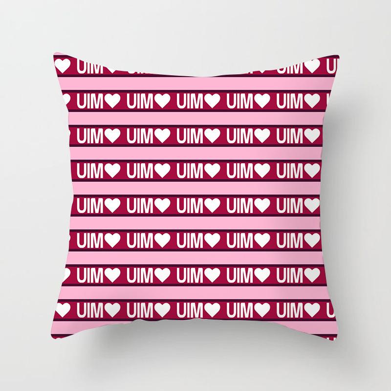 Nordic Ins Style Small Fresh Pillowcase Abstract Plant Flower Scenery Sunset Car Sofa Cushion Cushion Cover