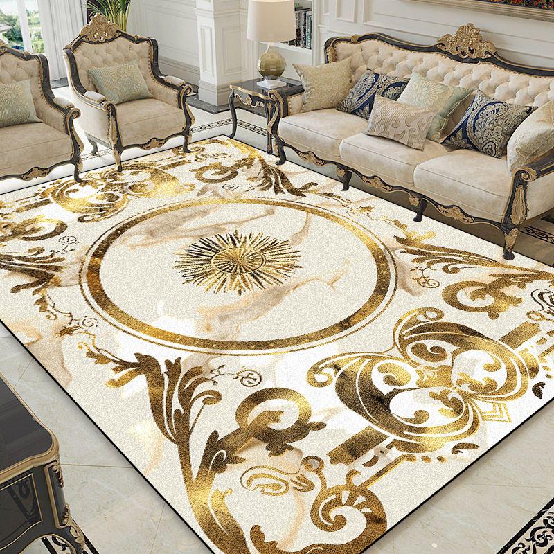 Living Room Decoration Luxury Carpets European Style Abstract Rugs Home Sofa Area Anti-slip Mat Bedroom Cloakroom Corridor Rug