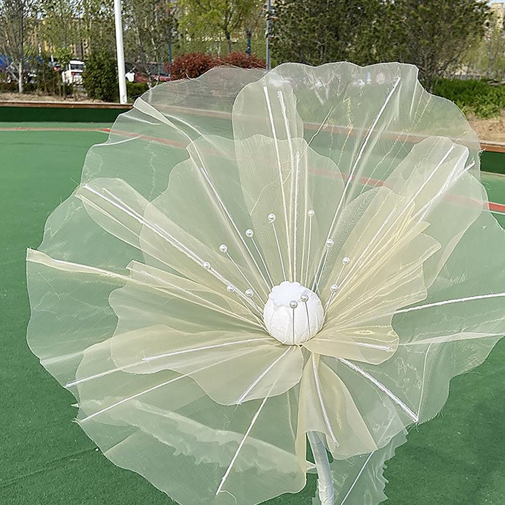 Artificial Silk Gauze Flower Outdoor Wedding Decoration Exquisite Foldable Artificial Large Flower