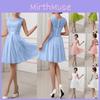 Elegantes Damen Kurz- und Langformales Abendparty-Ballkleid Abschlussball Brautjungfernkleid
