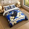 Cat Theme Personalized 3Pcs Bedding Set Custom Text & Name 1 Sheet 2 Pillowcases Household Bedding 1pc