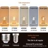 E14 LED Edison Candle Bulb, Warm Light, Flame Tip, C35 Crystal Imitation Tungsten Filament, Retro Super Bright.