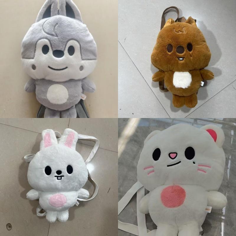 new Style Plush-Like Texture Backpack Cute White Rabbit Doll Soft Shoulder Bag Home Decorative Fans Daily Outdoor Travel