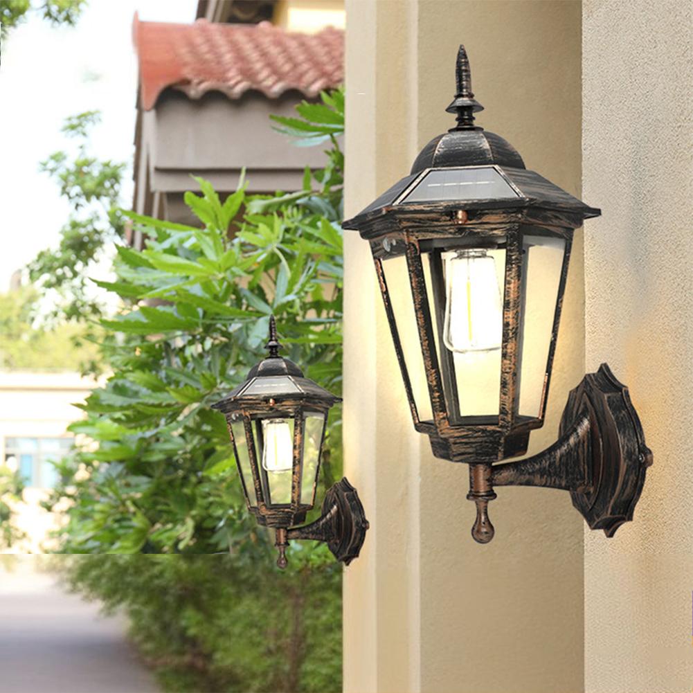 D2 Solar Flame Hanging Lantern Lights Outdoor IP65 3 Modes Solar Powered Lamp Wall Mounted Lights Fence Patio Porch Garden Decor