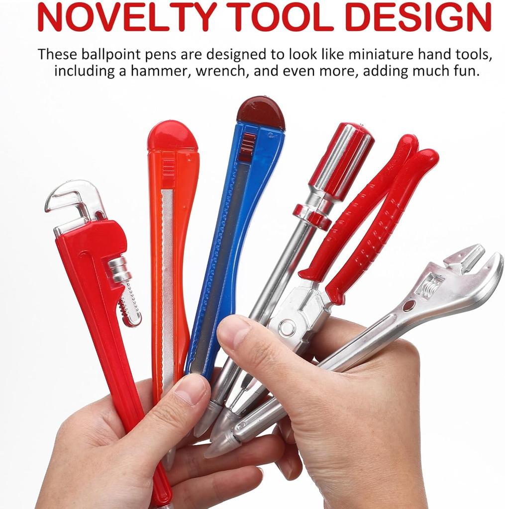 5 предметів Новинка Набір кулькової ручки Ключ Молоток Плоскогубці Викрутка Чорнило чорного кольору A6829