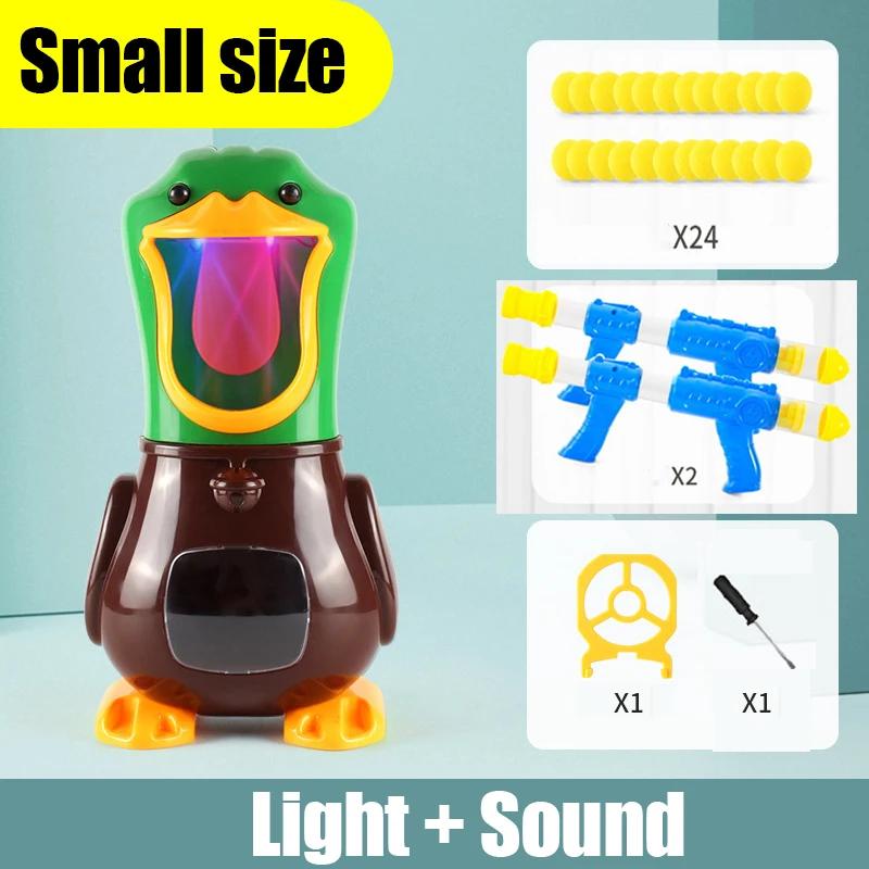Non-Toxic Shooting Duck Toys Air-Powered Gun Soft Bullet Ball Scoring Battle Games Funny Gun Toy Parent-Child Interactive Toy Kids Gifts