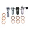 10 Pcs Motorcycle Brake Caliper Banjo Bolts Screws with Washers Stainless Steel Brake Banjo Bolts Motorcycle Accessories