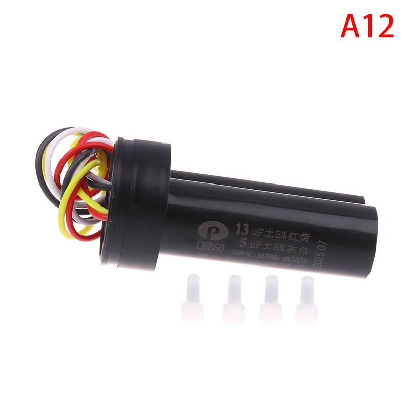 Cbb60 Double Capacitor 4-Wire Start Capacitor Dual Cylinder Semi-Automatic Washing Machine Starting Capacitor Four Wires