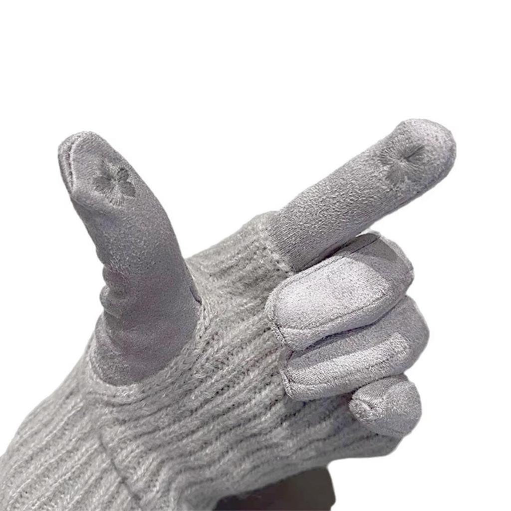 3 Ways To Wear Removable Knitted Gloves Women Winter Keep Warm Touch Screen Fashion Elegant Soft Thickened Prevent Cold Gloves