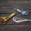 Colorful Crystal Glass Spoon Exquisite Serving Spoons Easy To Clean Condiment Spoons  Restaurant