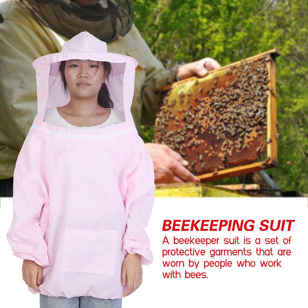 Professional Beekeeping Protective Jacket Suit Bee Keeping Beekeeper Equipment Pink