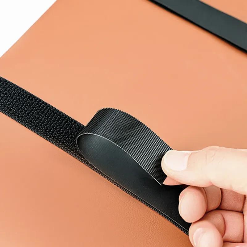 2 in 1 Car Armrest Cushion with Cup Holders, PU Leather Center Console Pad, Portable Height Adjustable Pillow for Comfort Suppor