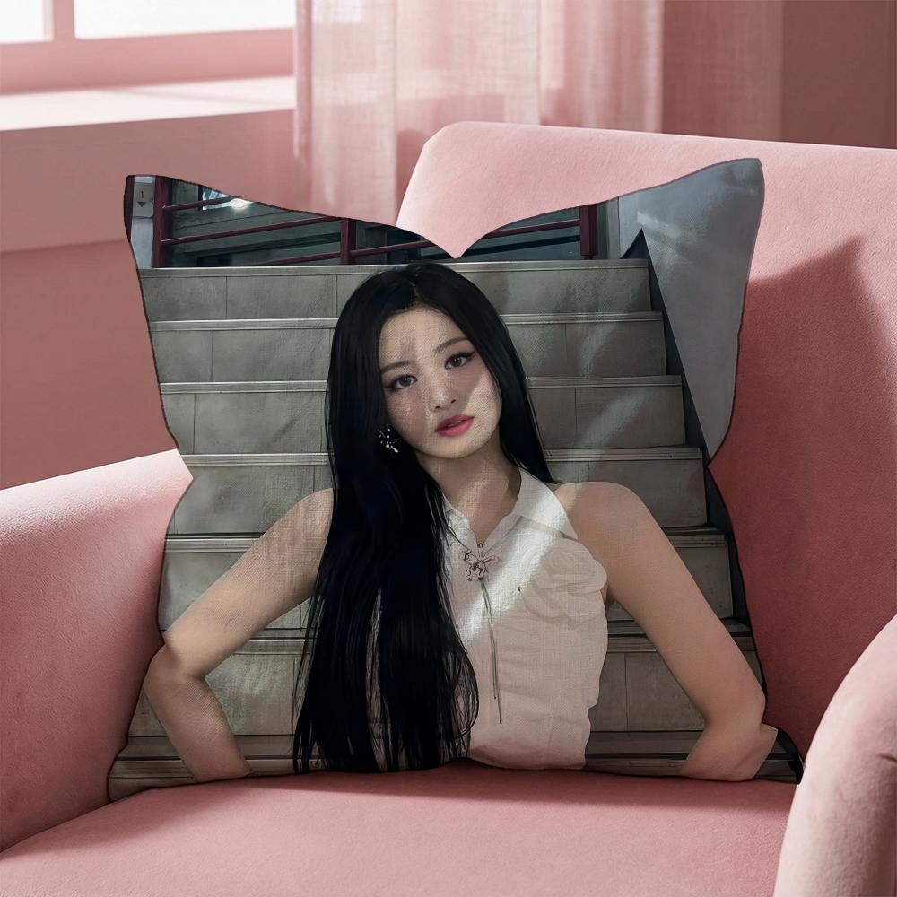 

KPOP A-AhyeonS S Cushion Cover Multi-Scene Pillow Cover for Home & Car - Reversible, Soft & Durable for Daily Use 30cmx30cm