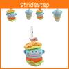 Adorable Japanese Cartoon Burger Ice Cream Ugly Fish Plush Toy Cute Keychain Accessory