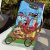 Cartoon P-Phineas and F-Ferb Towel Soft Pool Gift For Travel Gym Shower Camping Quick Dry Sports Large Beach Towels