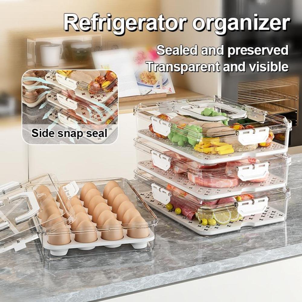 

Multi Purpose Fresh-keeping Box Transparent Egg Box New Seasoning Box Fruit Vegetable Storage Vegetable and meat box