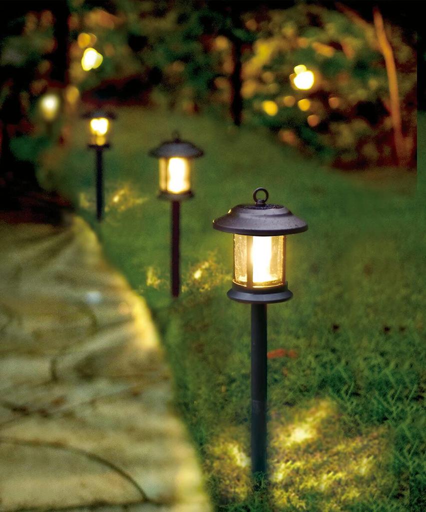 Kishima Shatte Solar Garden Light, Black, Size Approx. 14 H17, KL-10374