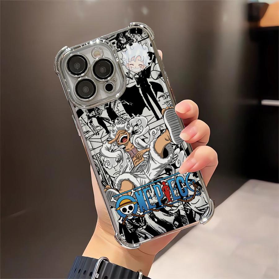 Anime Luffys Laughs Plating Phone Case For Xiaomi 15T 15 14 13 Poco M7 F7 F4 F5 X7 X6 X5 X3 Pro Ultra 4G 5G Anti Fall Airbag