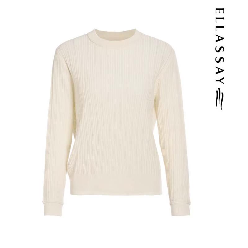 ELLASSAY Women's Slim Fit Wool Sweater