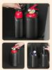 Car Fire Extinguisher Holder - PU Leather Car Storage Sleeve with Hook & Loop Fastener, Universal Fit for Seat Back & Trunk