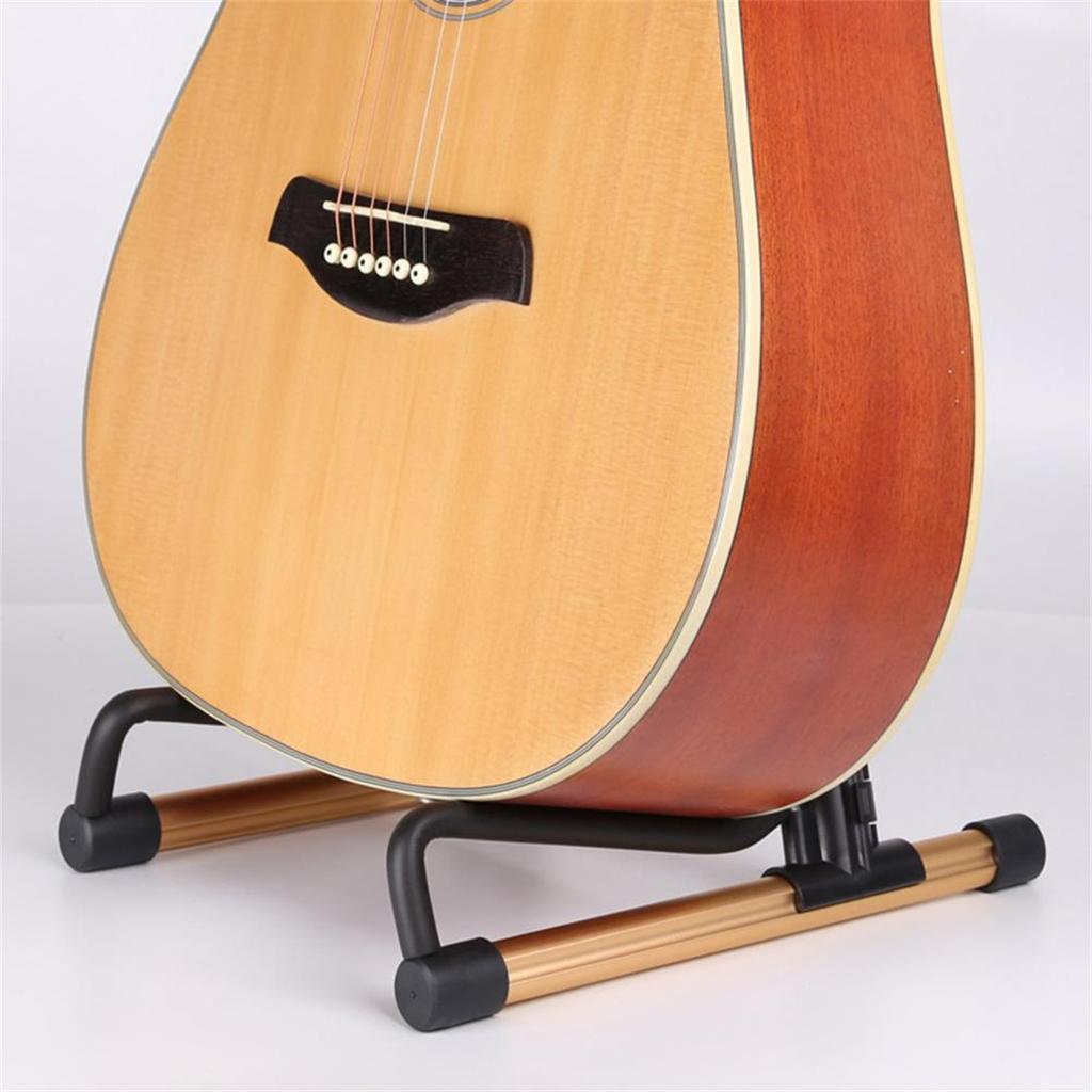 Guitar Stand Aluminum Alloy Foldable Removable A- Frame for Guitars Bass Ukulele Portable Bracket