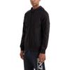 Emporio Armani EA7 FW24 Felpa con Cappuccio e Zip Manica Lunga con Cinturino Intrecciato con Logo a Lettere Uomo felpa Nero 6DPM12-PJOGZ-1200