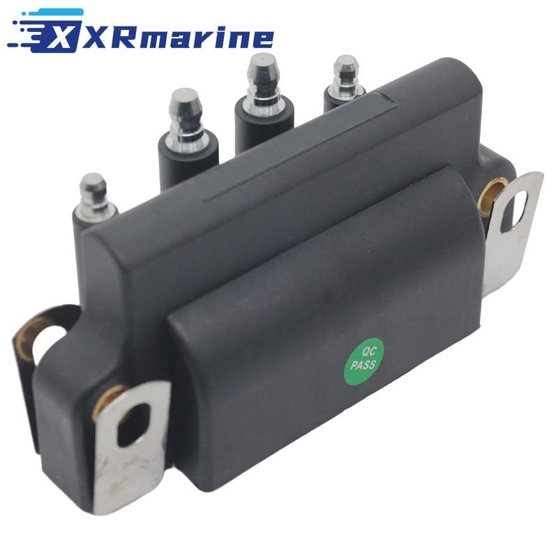 Dual Plug Wire Ignition Coil For Johnson Evinrude OMC 583740 0583740 Sierra 18-5170 чёрный