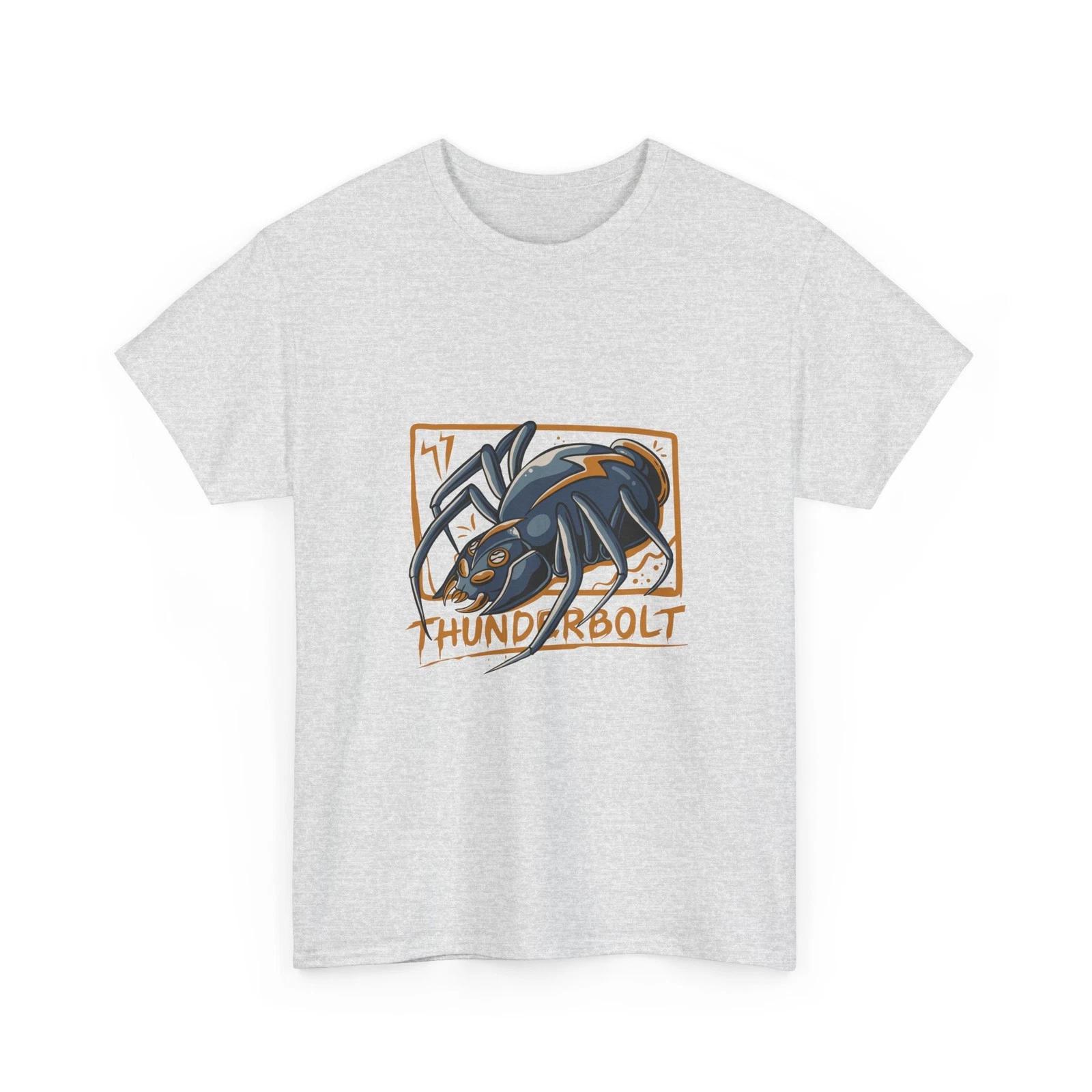 Thunderbolt Spider T-Shirt | Charging Spider Illustration, Retro Frame, Cool 3XL