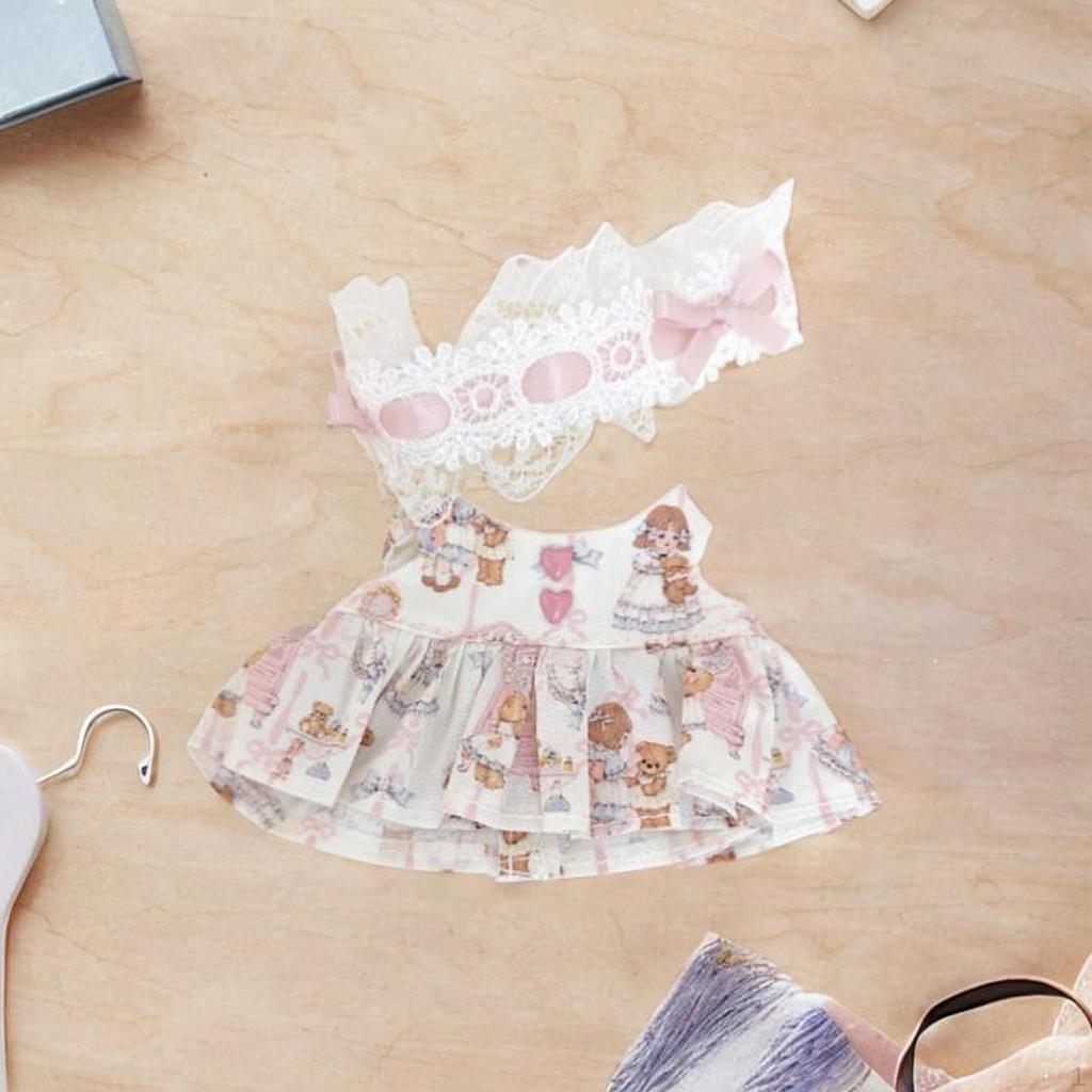 17cm Doll Dress Costumes Educational Stylish Soft Plush Accessories for Kids Birthday Gift