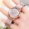 Leather Strap Women's Watch Polygonal Glass Luxury Women's Clock Dial Quartz Creative Fashion Quartz Watch