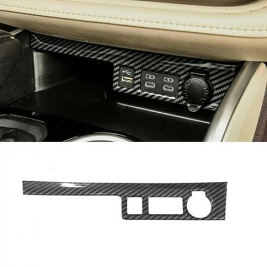 For Toyota Highlander 2021-2024 Carbon Fiber Inner Cigarette Lighter Cover Trim