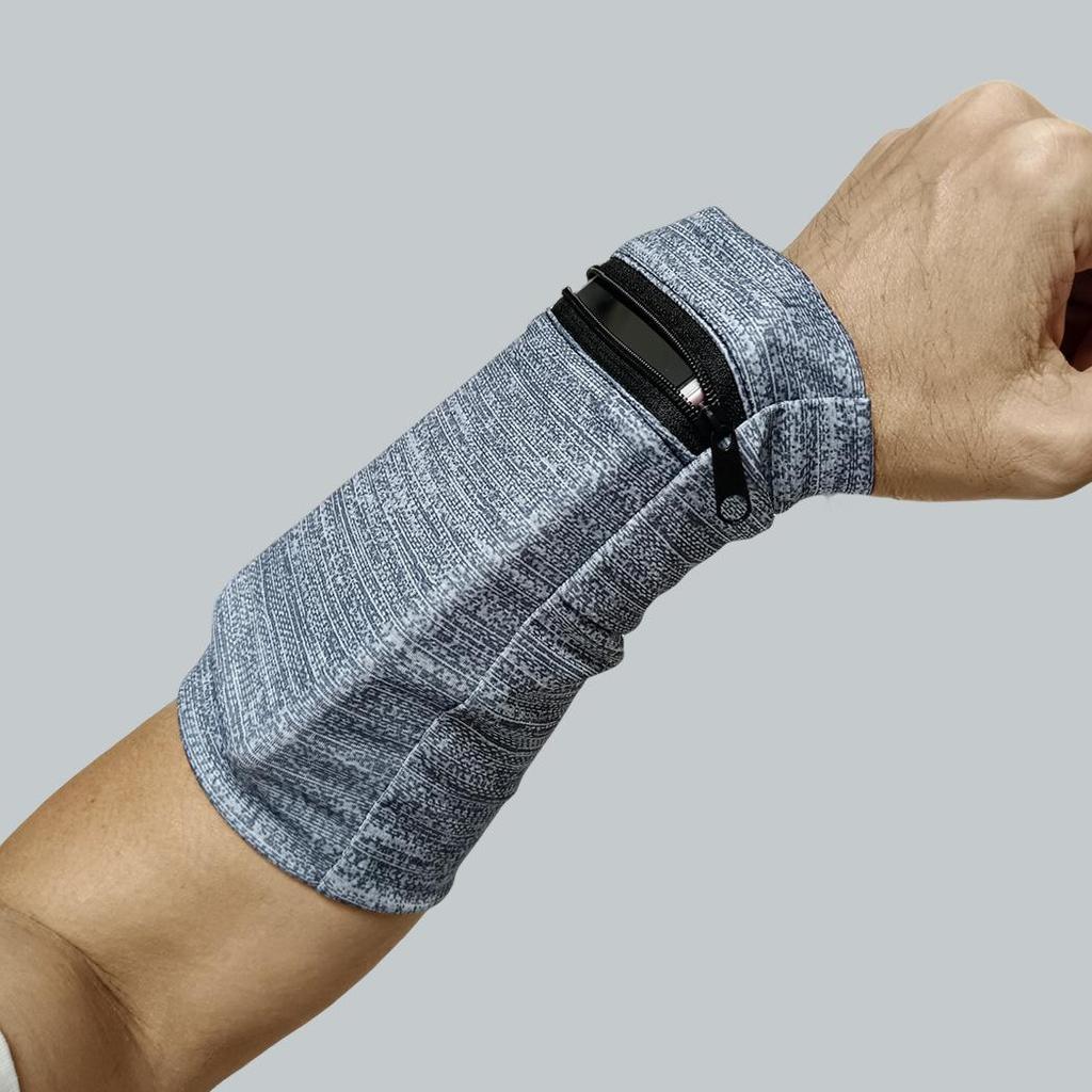 Elastic Outdoor Running Armband: Close-Fitting Wrist Bag for Mobile Phone & Keys