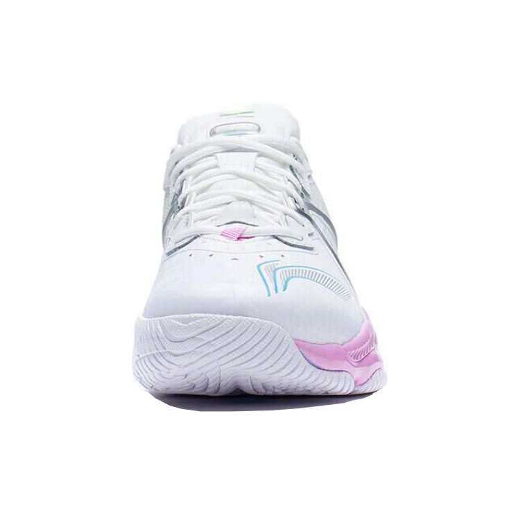 Li-Ning Chameleon 6.0 Fabric Gradient Shock Absorption Breathable Low-Top Badminton Shoes Unisex Sneaker White AYAS014-1