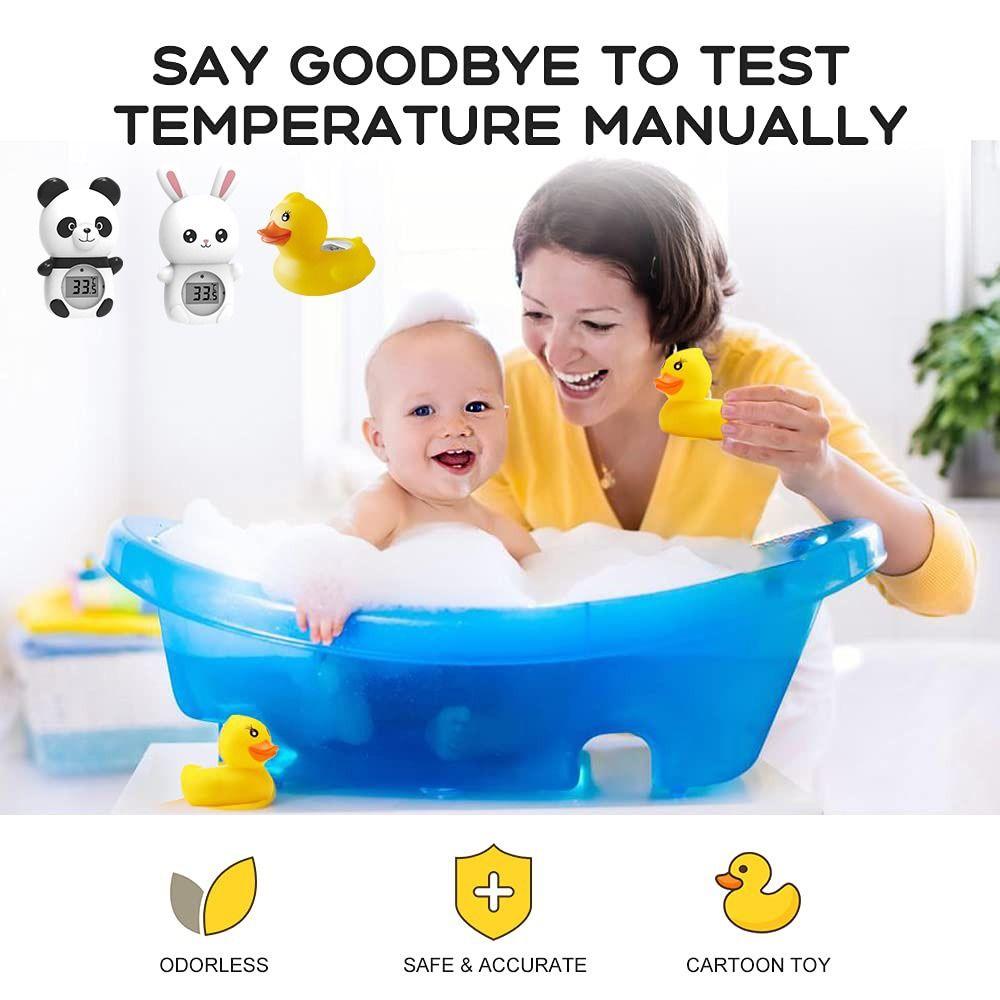IP67 Waterproof Floating Bathtub Thermometer Baby Safety Duck Thermometer Bathtub Use