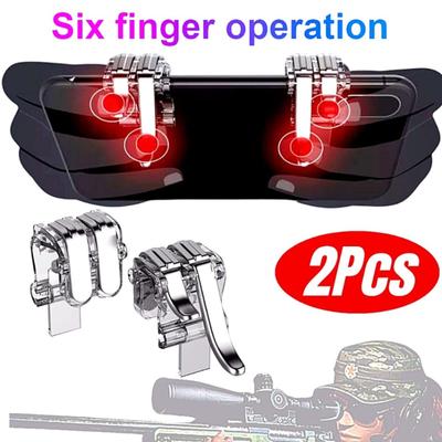Metal Smart Phone Mobile Game Pad Gaming Trigger for Mobile Game Fire Button Aim Key L1 R1 Shooter PUBG Controller