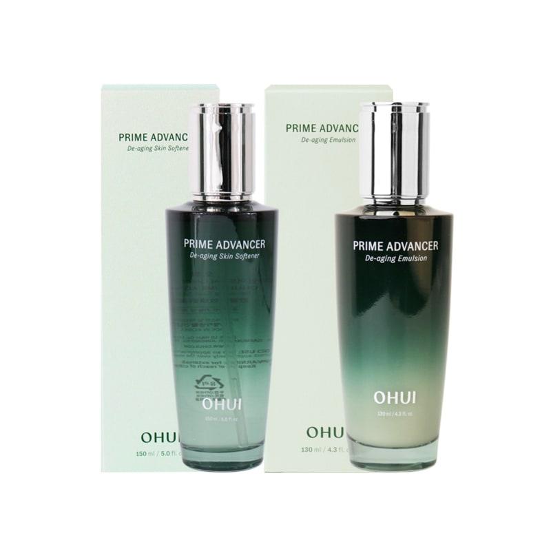 Ohui Prime Advancer De-aging 2-piece Set (skin + Emulsion)