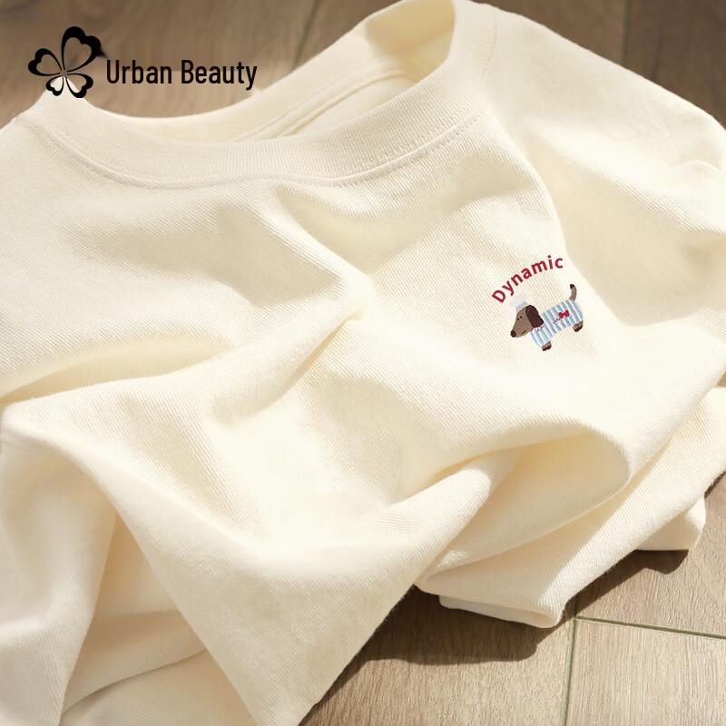 

Dushi Liren Women s Puppy Patch Short Sleeve T-Shirt XL