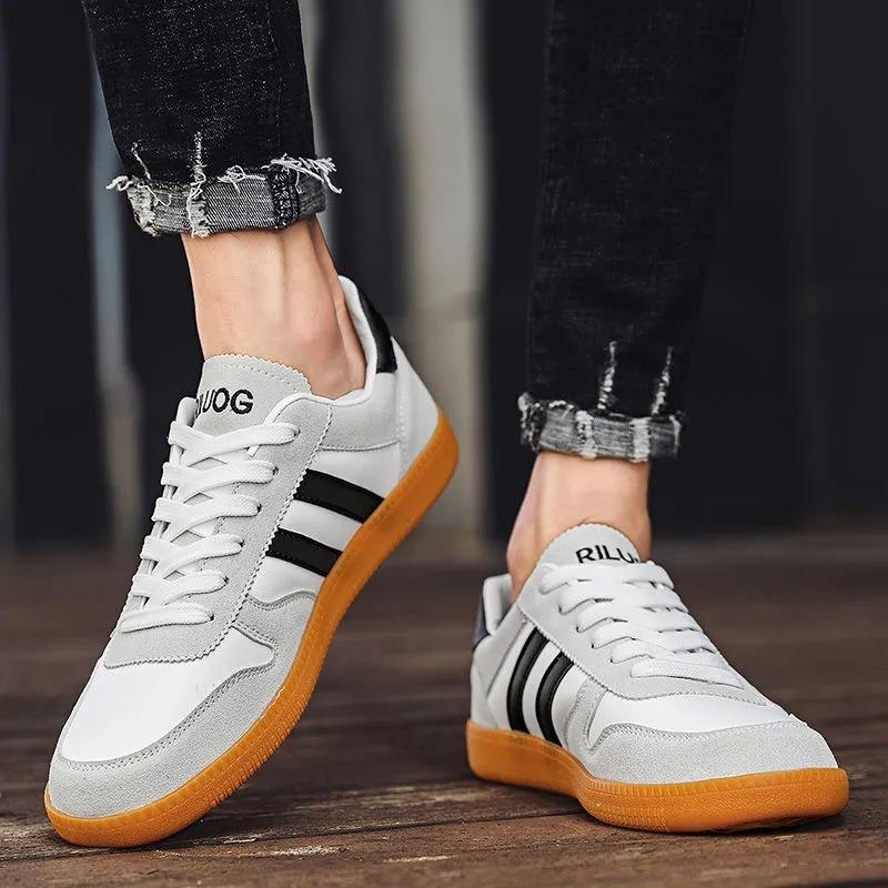 Men's four seasons men's sports trend retro casual shoes flat baseplate shoes little white shoes board shoes